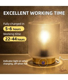 Lampa Stołowa Bezprzewodowa LED USB Dotykowa Akumulatorowa Ciepła Biel