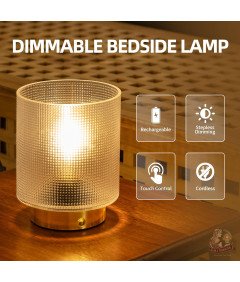 Lampa Stołowa Bezprzewodowa LED USB Dotykowa Akumulatorowa Ciepła Biel