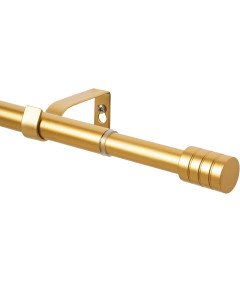 Karnisz Złoty z Podziałką Regulowany do Zasłon 76 cm–310 cm Salon Sypialnia