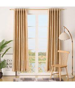 Karnisz Złoty z Podziałką Regulowany do Zasłon 76 cm–310 cm Salon Sypialnia