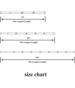 Czarny Karnisz z Kulką Regulowany od 76 cm do 200 cm Metalowy do Zasłony