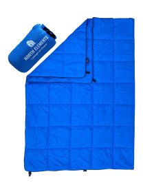 NORTH ELEMENTS Koc Kempingowy Składany Wodoodporny 200x140 cm Niebieski