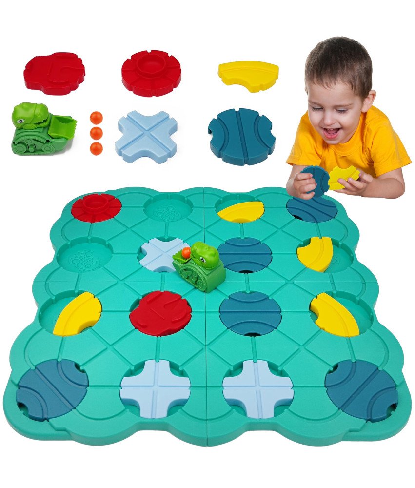 Gra Logiczna Edukacyjna dla Dzieci Dinozaur Labirynt Puzzle Prezent Dla Dzieci