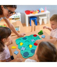 Gra Logiczna Edukacyjna dla Dzieci Dinozaur Labirynt Puzzle Prezent Dla Dzieci