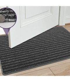 Wycieraczka Mata pod Drzwi na Buty Antypoślizgowa Antracyt Czarna 60x90 cm