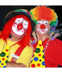 Peruka Afro Kręcone Przebranie Strój Disco Klown Akcesoria Unisex Czarna