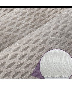 Mata Dywanik Łazienkowy z Frędzlami Antypoślizgowy Khaki Beżowy 60 x 110 cm