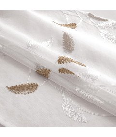 Zasłony Firanki z Woalu na Przelotkach Przezroczyste 260x140 cm 2 Sztuki