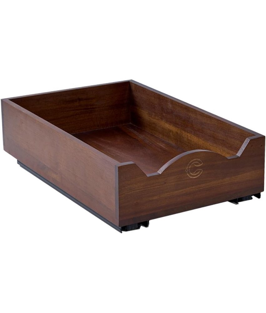 Szuflada Teleskopowa Półka Wysuwana Wkład Do Szafki Drewniana Vintage 25 cm