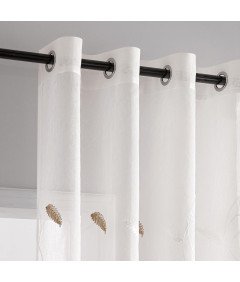 Zasłony Firanki z Woalu na Przelotkach Przezroczyste 260x140 cm 2 Sztuki