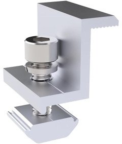 WETOWN 4 nastavljive objemke za montažo sončnih panelov 30 mm