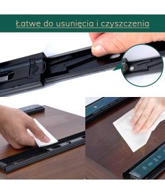 Szuflada Teleskopowa Półka Wysuwana Wkład Do Szafki Drewniana Vintage 25 cm