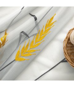 Zasłony Firanki z Woalu na Przelotkach Haftowana 260x140 cm 2 Sztuki