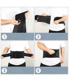 Pas Lędźwiowy Ortopedyczny Stabilizujący do Pleców Regulowany 119-145 cm