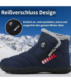 CELANDA Buty Zimowe Męskie Śniegowce Antypoślizgowe Ciepłe Granatowe 46 EU