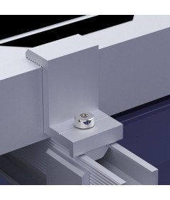 WETOWN 4 nastavljive objemke za montažo sončnih panelov 30 mm