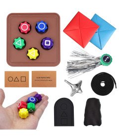 Kości Kostki Gonggi Gongi Koreańska Gra Hancele Gong Squid Game Zestaw