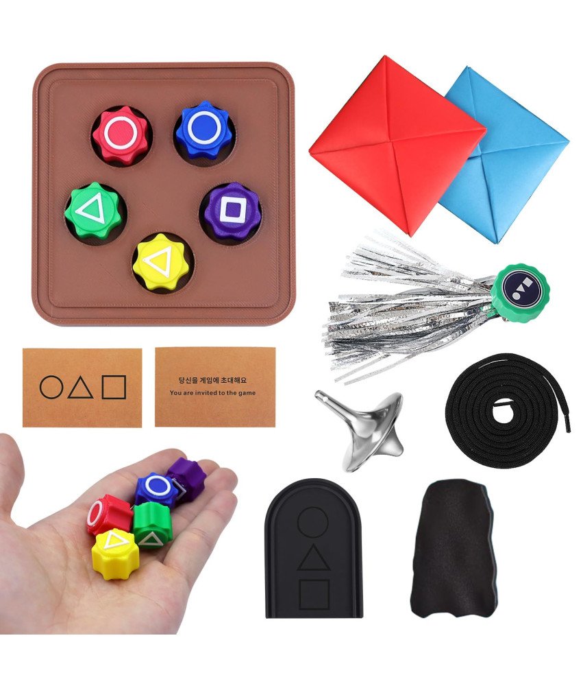 Kości Kostki Gonggi Gongi Koreańska Gra Hancele Gong Squid Game Zestaw