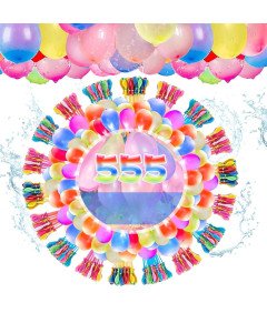 Balony na Wodę Bomby Wodne Lateksowe do Rzucania 10-15cm Kolorowe 555 sztuk
