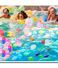 Balony na Wodę Bomby Wodne Lateksowe do Rzucania 10-15cm Kolorowe 555 sztuk