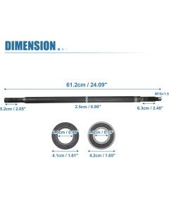 QUARKZMAN Półoś Napędowa z Zestawem Łożysk do EZGO Gas 1978 Zamiennik