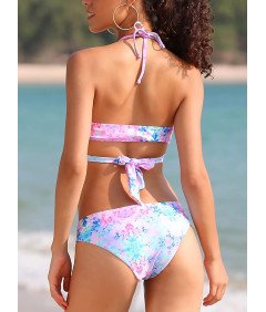 SHEKINI Dwuczęściowy Strój Kąpielowy Komplet Bikini Push-Up Kolorowy S