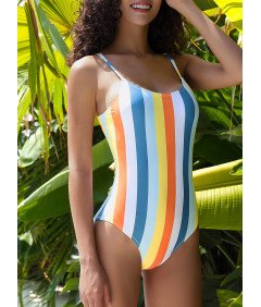 SHEKINI Strój Kąpielowy Jednoczęściowy Kostium Monokini Modelujący L