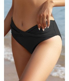 SHEKINI Damskie Majtki Kąpielowe Figi Wyszczuplające Brzuch Czarne S