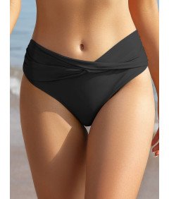 SHEKINI Damskie Majtki Kąpielowe Figi Wyszczuplające Brzuch Czarne L