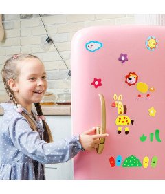 Tablica Edukacyjna dla Dzieci Magnetyczna Kredowa Dwustronna Puzzle