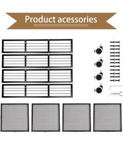 Regał na Książki Metalowy Na Kółkach Stojący Magazynowy 3 Poziomy Czarny