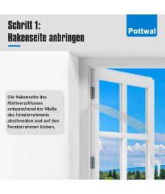 Moskitiera Okienna Bez Wiercenia 130x150 cm Ochrona Przed Owadami Biała