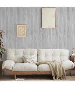 Folia Samoprzylepna Okleina do Mebli Ścian Blatów 44x300 cm Szare Drewno