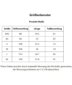 GORGLITTER Spodnie Damskie ze Spódnicą Spodenki Spódnica z Klamrą Czarne L