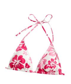 Damski Strój Kąpielowy Dwuczęściowy Kostium Bikini z Chustą Różowy XS
