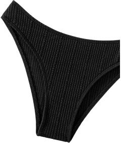 Damski Strój Kąpielowy Dwuczęściowy Kostium Push-up Bikini Damskie Czarny S