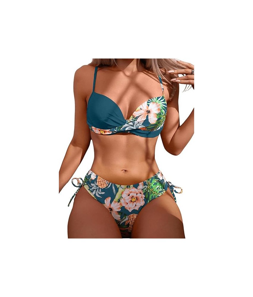 Damski Strój Kąpielowy Dwuczęściowy Kostium Bikini Damskie Push-up XL