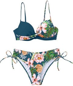 Damski Strój Kąpielowy Dwuczęściowy Kostium Bikini Damskie Push-up XL