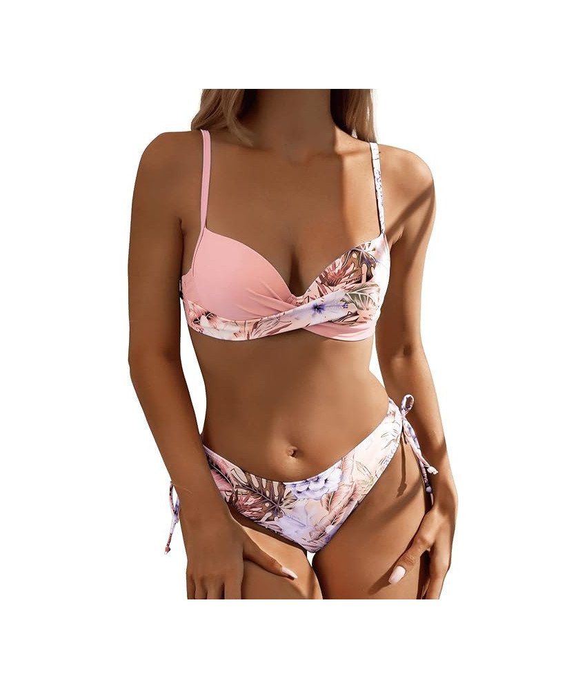 Damski Strój Kąpielowy Dwuczęściowy Kostium Bikini Damskie Push-up L