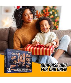 RoserRose Magnetyczny Robot Budowlany 8w1 Pojazdy DIY 35 Elementów Zabawka