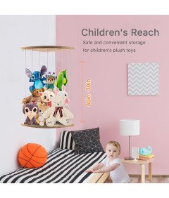 Organizer na Pluszaki Schowek na Pluszowe Zabawki Wisząca Półka Narożna