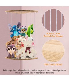 Organizer na Pluszaki Schowek na Pluszowe Zabawki Wisząca Półka Narożna