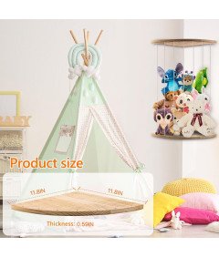 Organizer na Pluszaki Schowek na Pluszowe Zabawki Wisząca Półka Narożna