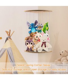 Organizer na Pluszaki Schowek na Pluszowe Zabawki Wisząca Półka Narożna