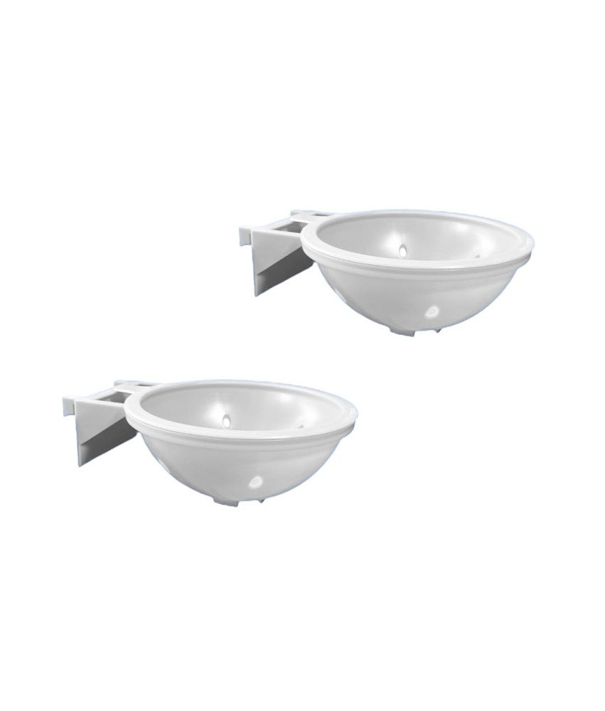 Domek Gniazdo Inkubacyjne dla Ptaków Uchwyt do Klatki Biały 15 cm 2 szt