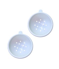 Domek Gniazdo Inkubacyjne dla Ptaków Uchwyt do Klatki Biały 15 cm 2 szt