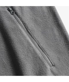 Męska Bluza Polarowa Zamek 3/4 Ciepły Polar Sportowa Robocza Szara S