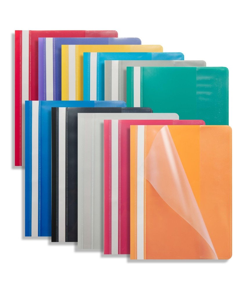 Teczki Projektowe Organizery na Dokumenty do 30 Arkuszy A4 Kolorowe 12 szt