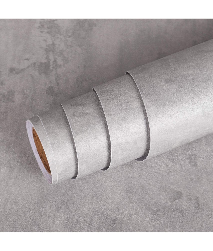 Tapeta Okleina Ścienna Samoprzylepna PCV Wodoodporna Szary Beton 40cm x 5m