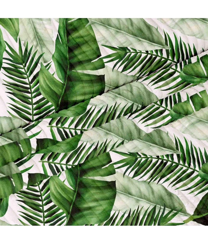 Materiał sztruksowy tkanina obiciowa w liście biały sztruks Lincoln 380g/m2 na metry 100x140cm do pokoju dziecka